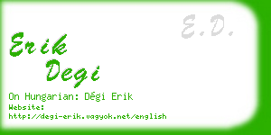 erik degi business card